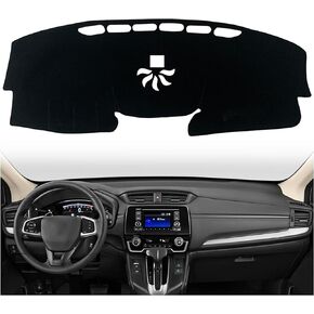 KEEGTBOX Dash Mat Cover Custom Interior Center Console Fit for Honda CRV 2017 2018 2019 2020 2021 2022 Honda CR-V Hybrid 2020-2022 2022 Dashboard mat Covers Accessories (Black Rim)