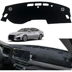 INUBOXES Dashboard Dash Board Cover Mat Pad Carpet Non-Slip Custom Compatible with Nissan Altima 2019 2020 2021 2022 2023 Protector Sunshield (Black Trim)