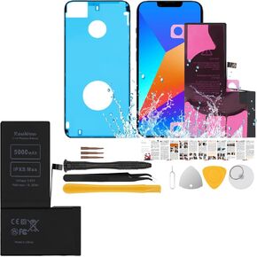 ReuWeu for iPhone Xs Max Battery 6.5" All Carriers Upgraded Capacity with Repair Tool Kit