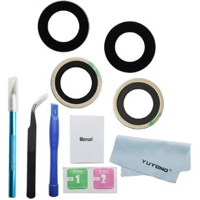2pcs OEM Original Rear Back Camera Glass Lens Replacemt for iPhone XR with Adhesive Pre-Installed and Repair Tools Kit