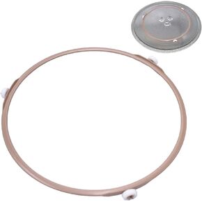 6.57-7 Inch Microwave Turntable Ring Microwave Roller Ring, Glass Plate Tray Support Holder, Replacement Inner Ring - for Microwave Oven Glass Turntable Plate（Roller Height 14 mm）