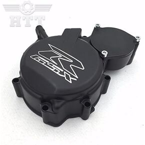 HTTMT MT313-02B-SXR- Motorcycle Black Engine Stator Cover (LEFT) "GSXR" Engraved Logo Compatible with 2006 2007 2008 2009 2010 2011 2012 2013 Suzuki GSXR600 750
