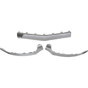 Chrome Front Bumper Lip Moulding Trim Cover Compatible with Mercedes Benz W218 CLS 2015 2016 2017 2018 Replace 2188851774 2188851574 2188851674