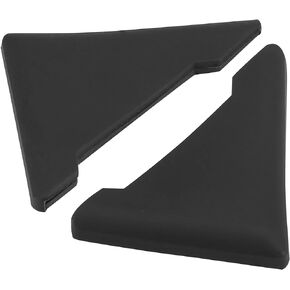 X AUTOHAUX 2pcs PVC Universal Car Door Corner Edge Guards Bumper Protector Cover Black