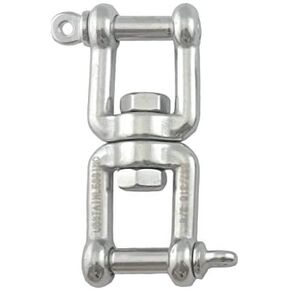 US Stainless Stainless Steel 316 Anchor Swivel Jaw and Jaw 10mm or 3/8" Marine Grade