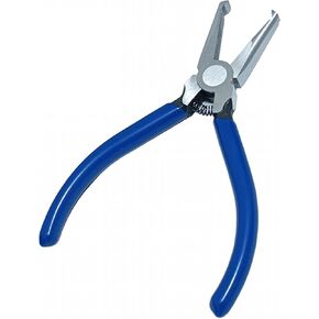 PANSHIYON Fret Removal Pliers,Flat Head Guitar Fret Puller Tool with Blue Rubber Coating,Fret Wire Pliers for Acoustic Eelectric Guitar Bass