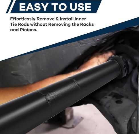 ISINSWIFT 13 Pcs Inner Tie Rod Removal Tool Kit, Inner Tie Rod Tool for Removal and Installation, Master Inner Tie Rod Tool Set with 12 Crowfoot Adapters 1/2 Inch Drive Tube and Tool Case in Kuwait