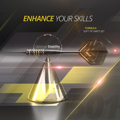 مجموعة سهام ذات رأس ناعم ممتازة 12 × 18 جم من CC-Exquisite | سهام ذات أطراف بلاستيكية | - 18 جرامًا من السهام للوحة السهام الإلكترونية | 24 رحلة طيران و18 عمودًا + أطراف ناعمة إضافية، أداة رمي السهام، حلقات دائرية مطاطية in Kuwait