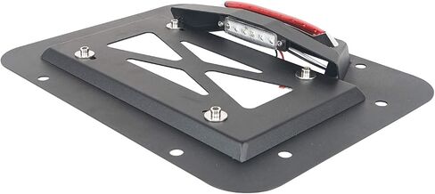 Hooke Road Wrangler Spare Tire Delete License Plate Relocation Kit w/Plate Illuminate Light & Third Brake Light for 2007-2018 Jeep Wrangler JK & Unlimited in Saudi Arabia