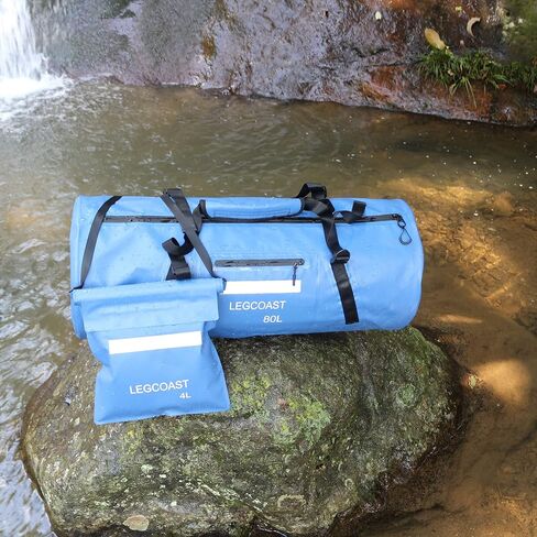 Waterproof Duffel Bag， IPX8 Waterproof Performance Dry Bag， Airtight Zipper Closure， Waterproof bag with diving function，80L large capacity, Large in Saudi Arabia