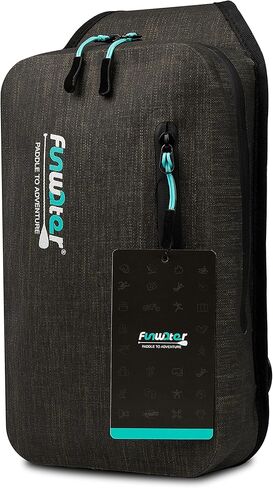 FunWater Waterproof Sling Backpack Crossbody Backpack for Men Women Marine Dry Bag for Travel Kayaking, Surfing, Boating, Hiking Black Color Chest Bag Daypack 3L in Kuwait