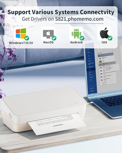 ورق طابعة حرارية مقاس 8.5 × 11 بوصة، ورق حراري بحجم حرف أمريكي مكون من 2 لفة، متوافق مع S821 وM08F-Letter وP831 وغيرها من الطابعات الحرارية المحمولة، خالٍ من مادة BPA. in Kuwait