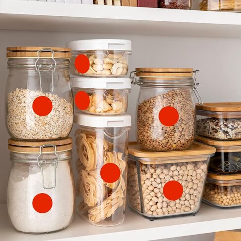 3000 قطعة من ملصقات ترميز الألوان المستديرة مقاس 1 بوصة، ملصقات منقطة دائرية لتنظيم علامات التلوين، 6 ألوان متنوعة صفراء زاهية وأخضر وأحمر ووردي وبرتقالي وأزرق in Kuwait