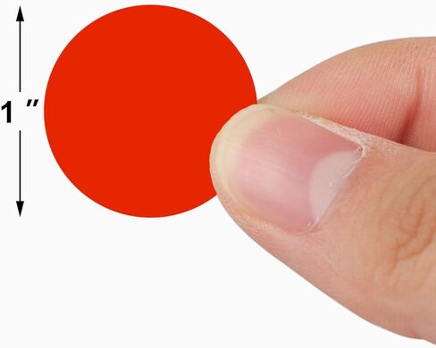 3000 قطعة من ملصقات ترميز الألوان المستديرة مقاس 1 بوصة، ملصقات منقطة دائرية لتنظيم علامات التلوين، 6 ألوان متنوعة صفراء زاهية وأخضر وأحمر ووردي وبرتقالي وأزرق in Kuwait