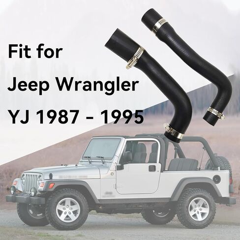 ترقية خرطوم حشو الوقود وخرطوم التهوية المتوافق مع Jeep Wrangler YJ 1987-1995 لخزان الغاز البلاستيكي، استبدل 52040079 52040081 in Kuwait