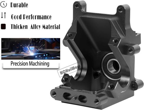RC Gearbox Case Upgrades Part for 1/8 Arrma Kraton,Senton,Outcast,Talion,Typhon,1/7 Arrma Mojave,Limitless,Alloy Aluminum Diff Housing Gearbox Case w/ 43T Main Gear,Black in Saudi Arabia