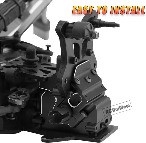 RC Gearbox Case Upgrades Part for 1/8 Arrma Kraton,Senton,Outcast,Talion,Typhon,1/7 Arrma Mojave,Limitless,Alloy Aluminum Diff Housing Gearbox Case w/ 43T Main Gear,Black in Saudi Arabia
