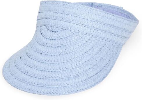 Madewell Women's Packable Wide Braid Roll Up Straw Visor in Saudi Arabia