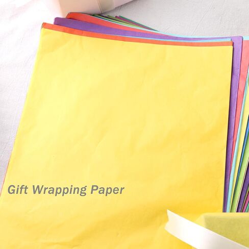 3 otters 120 Sheets Black Tissue Paper, 14x20 Inches Gift Bags Wrapping Paper Bulk for Bouquet Flowers Wedding Birthday DIY Project Crafts Graduation Halloween Party Decor in Kuwait