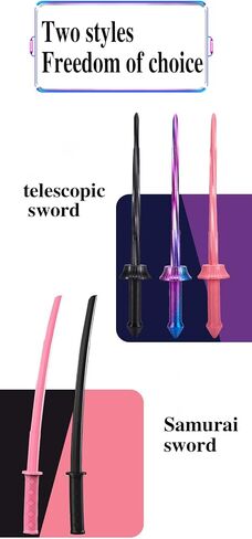 3D Printed Retractable Samurai Sword Fidget Toy Model for Decompression and Creative Play - Unique Plastic EDC Gift Small Size Rapier Black in Saudi Arabia