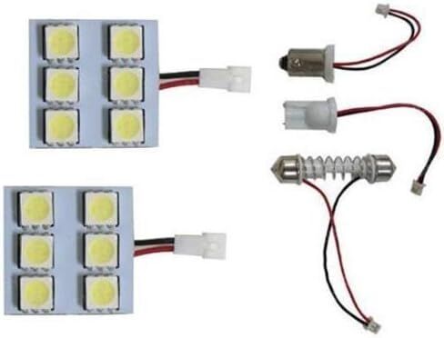 iJDMTOY (2 UV Ultra Violet 6-SMD LED Panel Lights Compatible with Car Interior Map/Dome/Courtesy Door/Foot Area/Trunk Cargo Lights in Saudi Arabia