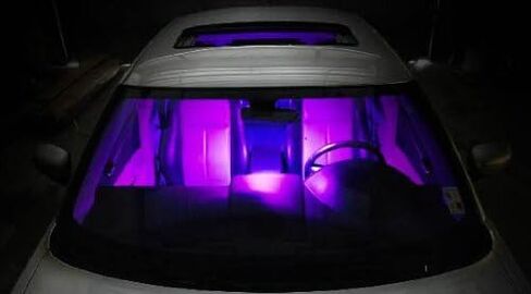 iJDMTOY (2 UV Ultra Violet 6-SMD LED Panel Lights Compatible with Car Interior Map/Dome/Courtesy Door/Foot Area/Trunk Cargo Lights in Saudi Arabia