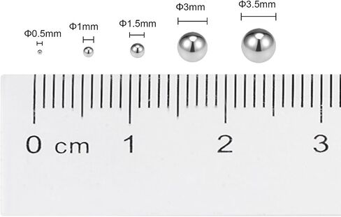 uxcell 0.8mm, 1mm Bearing Balls 304 Stainless Steel Precision Balls 2500pcs in Saudi Arabia