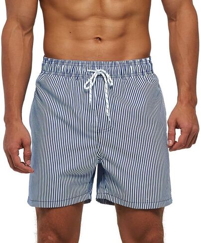 Mens Swim Trunks Quick Swim Shorts Swim Trunks 7 inch with Mesh Lining in Saudi Arabia