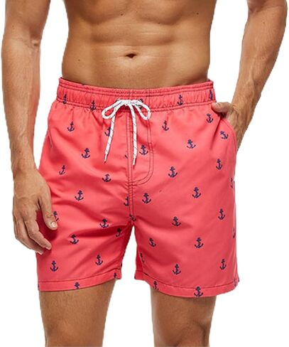 Mens Swim Trunks Quick Swim Shorts Swim Trunks 7 inch with Mesh Lining in Saudi Arabia