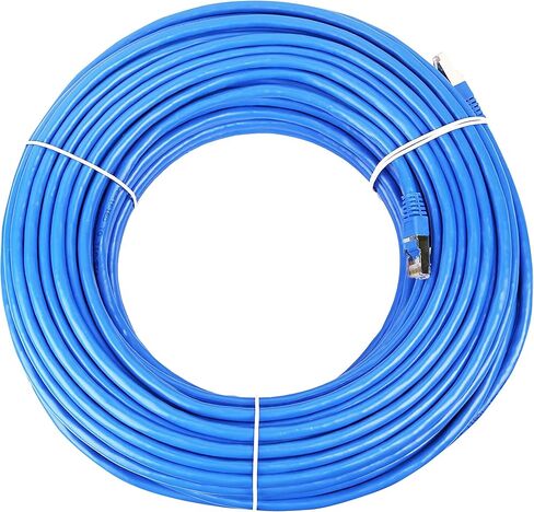 كابل إيثرنت رقمي Cat6 من J-Tech بطول 100 قدم صلب 23AWG UTP 100% من النحاس النقي للشبكة ونقل الفيديو والصوت عالي الأداء [JTECH-CAT6-100ft] in Kuwait
