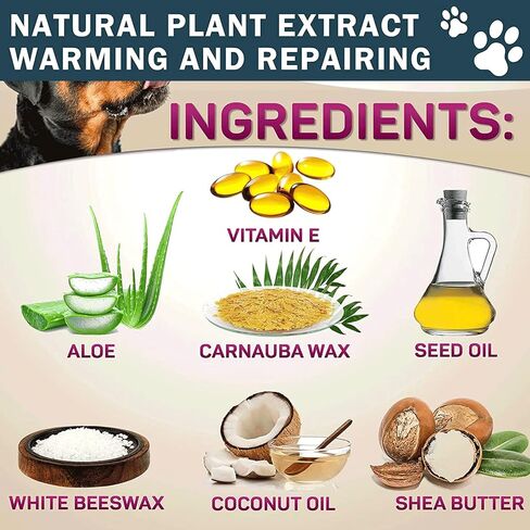 بلسم مخلب الكلب، واقي بلسم مخلب الكلب ضد الحرارة طوال الموسم، كريم مخلب زبدة الكلاب والقطط مهدئ ويشفي ويصلح ويرطب الشمع للأنوف الجافة والأقدام الخشنة المتشققة 2 أونصة in Kuwait