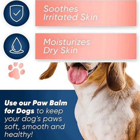 بلسم مخلب الكلب، واقي بلسم مخلب الكلب ضد الحرارة طوال الموسم، كريم مخلب زبدة الكلاب والقطط مهدئ ويشفي ويصلح ويرطب الشمع للأنوف الجافة والأقدام الخشنة المتشققة 2 أونصة in Kuwait