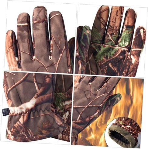 1 Pair Gloves Logging Gloves Cold Weather Riding Glove Full Finger Gloves Camo Gloves Bike Gloves for Kids Windproof Gloves Waterproof Fishing Woman Youth in Saudi Arabia