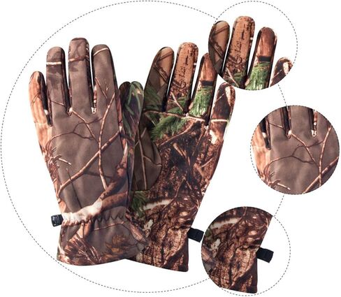 1 Pair Gloves Logging Gloves Cold Weather Riding Glove Full Finger Gloves Camo Gloves Bike Gloves for Kids Windproof Gloves Waterproof Fishing Woman Youth in Saudi Arabia