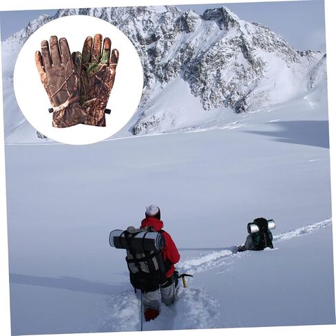 1 Pair Gloves Logging Gloves Cold Weather Riding Glove Full Finger Gloves Camo Gloves Bike Gloves for Kids Windproof Gloves Waterproof Fishing Woman Youth in Saudi Arabia