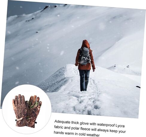 1 Pair Gloves Logging Gloves Cold Weather Riding Glove Full Finger Gloves Camo Gloves Bike Gloves for Kids Windproof Gloves Waterproof Fishing Woman Youth in Saudi Arabia
