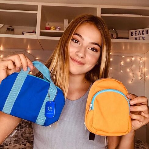 Diabetic Supply Bag Diabetes Travel Organizer for Insulin Pen, Test Strips, Glucose Meter, Needles and other Equipment, Adorable Mini Duffle Bag Design - 4 x 8 x 2.5 Inches - Blue in Saudi Arabia