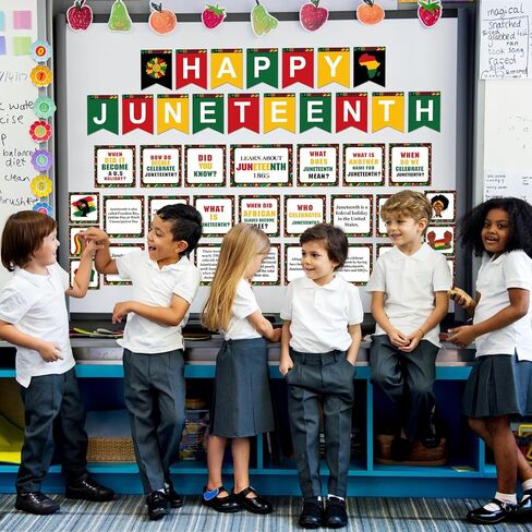 44 قطعة من ملصقات Juneteenth السعيدة، مجموعة لوحة الإعلانات، ديكورات الفصول الدراسية الأمريكية الأفريقية، يوم الحرية، قطع Juneteenth للمنزل، المدرسة، عيد الاستقلال 1865، ديكور حفلات التاريخ الأمريكي in Saudi Arabia