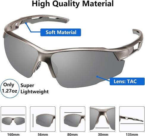Cycling Sunglasses UV400 Protection Fishing Driving Running Baseball Softball Driving Glasses for Men Women in Saudi Arabia