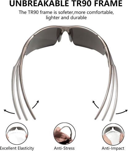 Cycling Sunglasses UV400 Protection Fishing Driving Running Baseball Softball Driving Glasses for Men Women in Saudi Arabia