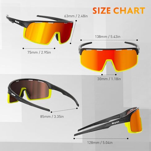 SCVCN Cycling Glasses Men Women Mountain Bike Sunglasses Polarized Sports MTB Triathlon Bicycle Running Golf in Saudi Arabia