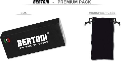 Bertoni Sports Safety Sunglasses with Optical Adaptor 100% UV Protection Windproof Antifog Lens AF100 Italy in Saudi Arabia