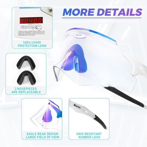 Photochromic Cycling Glasses Men Women Wrap Around Sports Sunglasses HD MTB Bicycle Riding Mountain Bike Sunglasses in Saudi Arabia