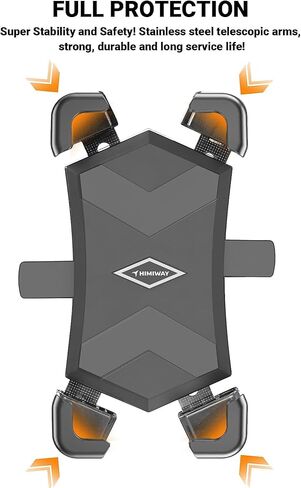 Himiway Bike Phone Holder, Motorcycle Phone Mount, 360° Rotatable One-Touch Automatically Lock & Quick Release Bicycle Handlebar Cell Phone Clamp, Scooter Phone Clip for 4.5''-7.2'' Cellphone in Kuwait