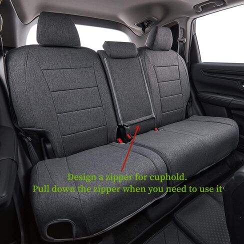 أغطية مقاعد مخصصة متوافقة مع موديلات Honda CRV 2017 2018 2019 2020 2021 2022 (رمادي، مجموعة كاملة) in Kuwait