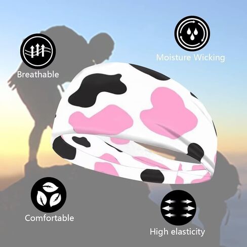 عصابات رأس رياضية للرجال، عصابة رأس للتمرين ماصة للرطوبة، لفافة رأس من الألياف الدقيقة قابلة للتمدد ومسامية وممتصة للرطوبة، عصابة شعر للجنسين in Kuwait