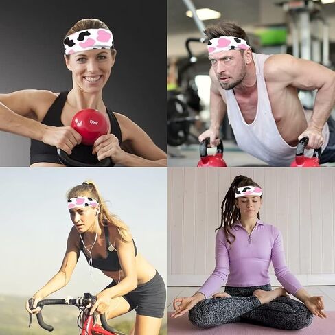 عصابات رأس رياضية للرجال، عصابة رأس للتمرين ماصة للرطوبة، لفافة رأس من الألياف الدقيقة قابلة للتمدد ومسامية وممتصة للرطوبة، عصابة شعر للجنسين in Kuwait