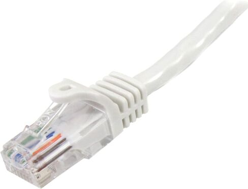 StarTech.com كابل تصحيح Cat5e Snagless RJ45 UTP أبيض بطول 3 متر - سلك تصحيح 3 متر - كابل تصحيح إيثرنت - كابل RJ45 ذكر إلى ذكر Cat 5e (45PAT3MWH) in Saudi Arabia