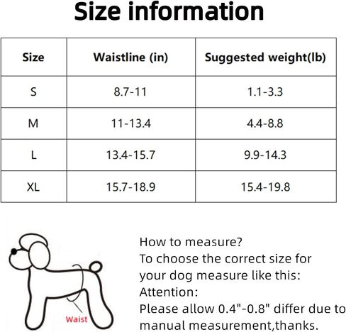 Dog Diaper, Male Dog Belly Bands Physiological Pants Washable Reusable Soft Puppy Nappies Wraps for Small Dogs (S, Bee) in Saudi Arabia