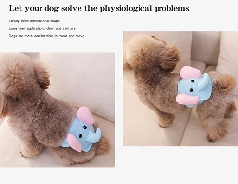 Dog Diaper, Male Dog Belly Bands Physiological Pants Washable Reusable Soft Puppy Nappies Wraps for Small Dogs (S, Bee) in Saudi Arabia
